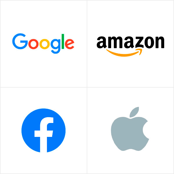 Google, Amazon, Facebook e Apple